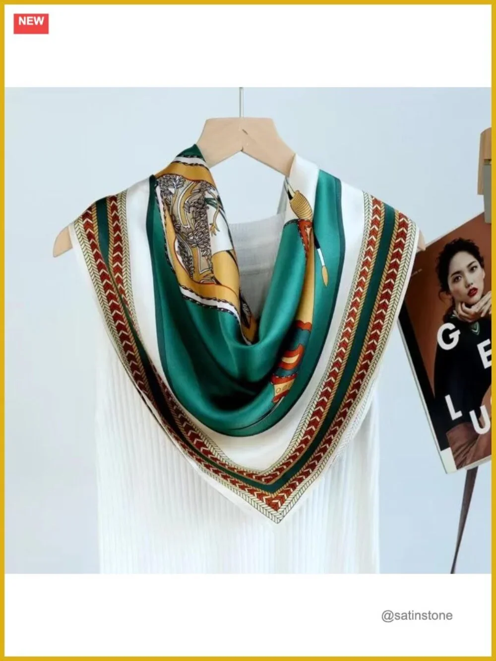 100% Mulberry Silk Scarf 35